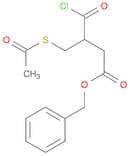 Butanoic acid, 3-[(acetylthio)methyl]-4-chloro-4-oxo-, phenylmethyl ester