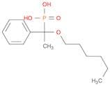 Phosphonic acid, [1-(hexyloxy)-1-phenylethyl]-
