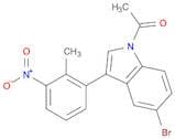 1H-Indole, 1-acetyl-5-bromo-3-(2-methyl-3-nitrophenyl)-