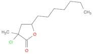 2(3H)-Furanone, 3-chloro-5-heptyldihydro-3-methyl-