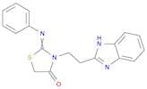 4-Thiazolidinone, 3-[2-(1H-benzimidazol-2-yl)ethyl]-2-(phenylimino)-