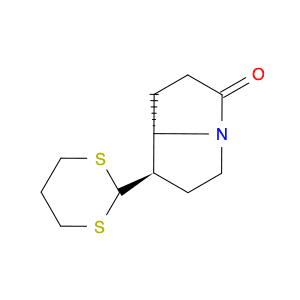 3H-Pyrrolizin-3-one, 7-(1,3-dithian-2-yl)hexahydro-, cis-