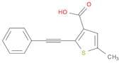3-Thiophenecarboxylic acid, 5-methyl-2-(phenylethynyl)-