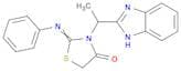 4-Thiazolidinone, 3-[1-(1H-benzimidazol-2-yl)ethyl]-2-(phenylimino)-