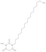 2,4,6(1H,3H,5H)-Pyrimidinetrione, 1-methyl-3-octadecyl-
