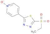 Pyridine, 4-[5-(ethylsulfonyl)-1,3,4-thiadiazol-2-yl]-, 1-oxide