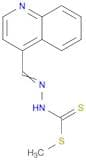 Hydrazinecarbodithioic acid, (4-quinolinylmethylene)-, methyl ester