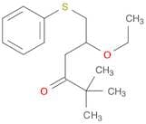 3-Hexanone, 5-ethoxy-2,2-dimethyl-6-(phenylthio)-