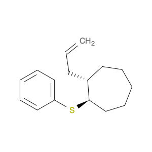 Cycloheptane, 1-(phenylthio)-2-(2-propenyl)-, trans-