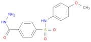 Benzoic acid, 4-[[(4-methoxyphenyl)amino]sulfonyl]-, hydrazide