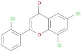 4H-1-Benzopyran-4-one, 6,8-dichloro-2-(2-chlorophenyl)-