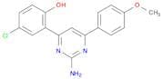 Phenol, 2-[2-amino-6-(4-methoxyphenyl)-4-pyrimidinyl]-4-chloro-