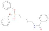 Phosphonic acid, [5-(benzoylamino)pentyl]-, diphenyl ester