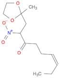 6-Nonen-3-one, 1-(2-methyl-1,3-dioxolan-2-yl)-2-nitro-, (Z)-