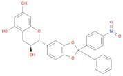 2H-1-Benzopyran-3,5,7-triol,3,4-dihydro-2-[2-(4-nitrophenyl)-2-phenyl-1,3-benzodioxol-5-yl]-, (2R-…