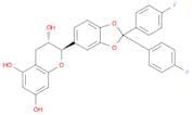 2H-1-Benzopyran-3,5,7-triol,2-[2,2-bis(4-fluorophenyl)-1,3-benzodioxol-5-yl]-3,4-dihydro-, (2R-tra…