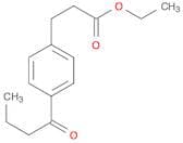 Benzenepropanoic acid, 4-(1-oxobutyl)-, ethyl ester