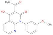 1,8-Naphthyridin-2(1H)-one, 3-acetyl-4-hydroxy-1-(3-methoxyphenyl)-