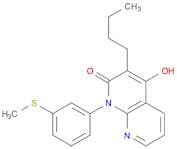 1,8-Naphthyridin-2(1H)-one, 3-butyl-4-hydroxy-1-[3-(methylthio)phenyl]-