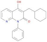 1,8-Naphthyridin-2(1H)-one, 3-(cyclohexylmethyl)-4-hydroxy-1-phenyl-