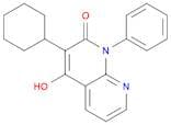 1,8-Naphthyridin-2(1H)-one, 3-cyclohexyl-4-hydroxy-1-phenyl-