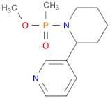 Phosphinic acid, methyl[2-(3-pyridinyl)-1-piperidinyl]-, methyl ester