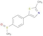 Thiazole, 2-methyl-5-[4-(methylsulfinyl)phenyl]-