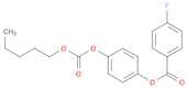 Benzoic acid, 4-fluoro-, 4-[[(pentyloxy)carbonyl]oxy]phenyl ester