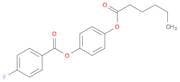Benzoic acid, 4-fluoro-, 4-[(1-oxohexyl)oxy]phenyl ester