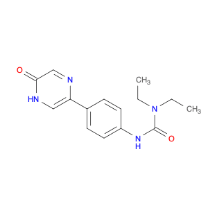 Urea, N'-[4-(4,5-dihydro-5-oxopyrazinyl)phenyl]-N,N-diethyl-