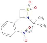 1,2-Thiazetidine, 2-(1,1-dimethylethyl)-3-(2-nitrophenyl)-, 1,1-dioxide