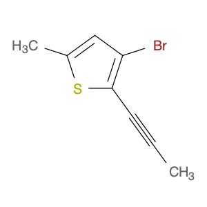 Thiophene, 3-bromo-5-methyl-2-(1-propynyl)-