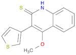 2(1H)-Quinolinethione, 4-methoxy-3-(3-thienyl)-