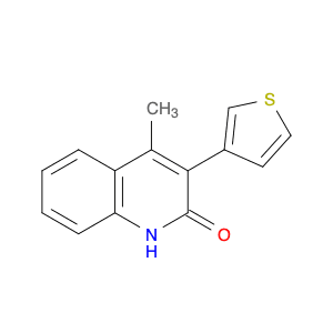 2(1H)-Quinolinone, 4-methyl-3-(3-thienyl)-