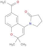 2-Pyrrolidinone, 1-(6-acetyl-2,2-dimethyl-2H-1-benzopyran-4-yl)-