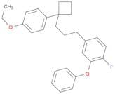 Benzene, 4-[3-[1-(4-ethoxyphenyl)cyclobutyl]propyl]-1-fluoro-2-phenoxy-