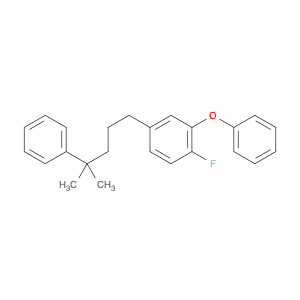 Benzene, 1-fluoro-4-(4-methyl-4-phenylpentyl)-2-phenoxy-