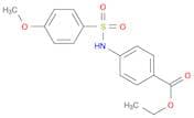 Benzoic acid, 4-[[(4-methoxyphenyl)sulfonyl]amino]-, ethyl ester
