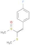 Benzene, 1-fluoro-4-[2-(methylsulfinyl)-2-(methylthio)ethenyl]-