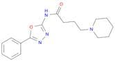 N-(5-Phenyl-1,3,4-oxadiazol-2-yl)-4-(piperidin-1-yl)butanamide