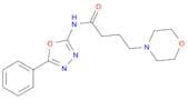 4-Morpholinebutanamide, N-(5-phenyl-1,3,4-oxadiazol-2-yl)-