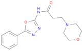 4-Morpholinepropanamide, N-(5-phenyl-1,3,4-oxadiazol-2-yl)-