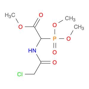 Acetic acid, [(chloroacetyl)amino](dimethoxyphosphinyl)-, methyl ester