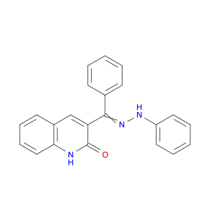 2(1H)-Quinolinone, 3-[phenyl(phenylhydrazono)methyl]-