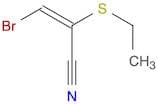 2-Propenenitrile, 3-bromo-2-(ethylthio)-, (E)-