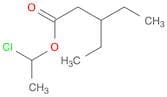 Pentanoic acid, 3-ethyl-, 1-chloroethyl ester