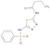 N-(5-(Phenylsulfonamido)-1,3,4-thiadiazol-2-yl)butyramide