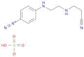 Benzenediazonium, 4-[[2-(cyanoethylamino)ethyl]amino]-, sulfate (1:1)