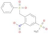 Benzene, 4-(methylsulfonyl)-2-nitro-1-[(phenylsulfonyl)methyl]-