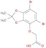 Acetic acid, [(5,7-dibromo-2,2-dimethyl-1,3-benzodioxol-4-yl)oxy]-